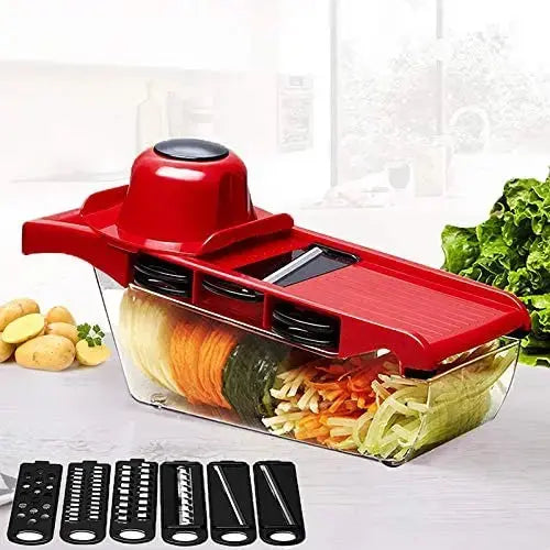 HandCare 10-in-1 Kitchen Vegetable Chopper & Slicer | Onion Potato Cutter, Cheese Shredder, Veggie Dicer with Peeler HandCare