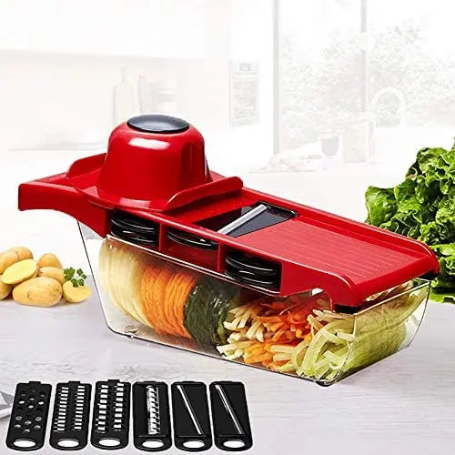 HandCare 10-in-1 Kitchen Vegetable Chopper & Slicer | Onion Potato Cutter, Cheese Shredder, Veggie Dicer with Peeler HandCare